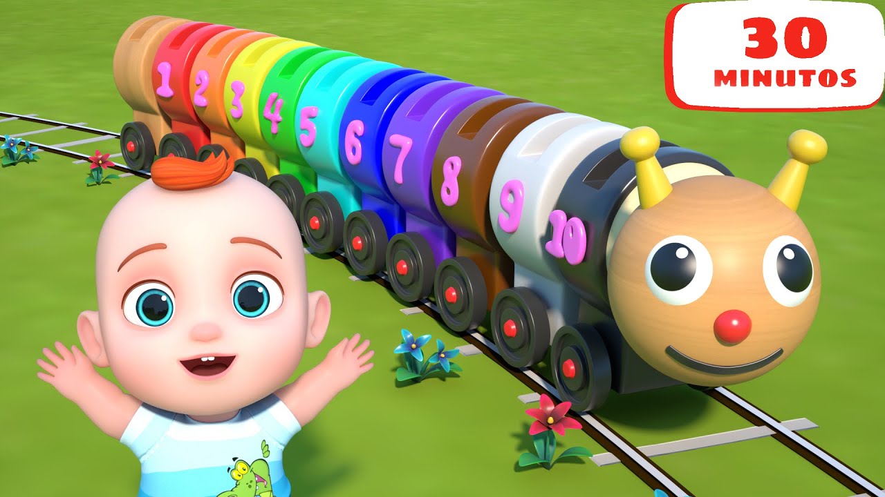 Aprendendo OS NÚMEROS de 1 a 10 em PORTUGUÊS + Completo  | Leo em Português