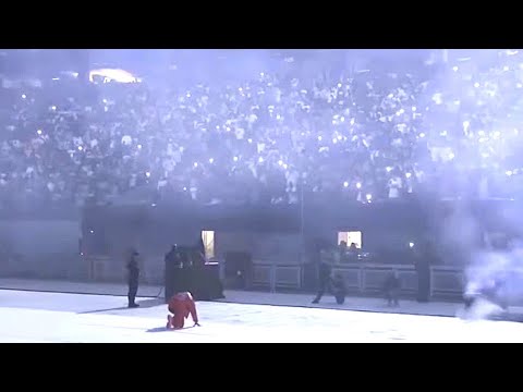 Kanye West plays No Child Left Behind for the first time at the Mercedes-Benz Stadium