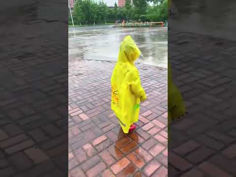 Hooded raincoat waterproof unisex rain coat hooded full slee...