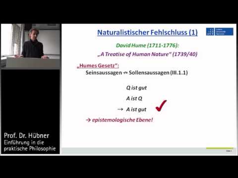 Praktische Philosophie 2a: Metaethik - Sein-Sollen-Fehlschluss vs. naturalistischer Fehlschluss
