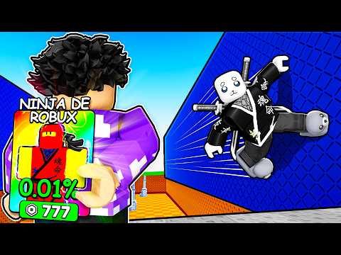 MEU AMIGO TRAPACEOU, mas não sabia que eu tinha o NINJA SECRETO na Corrida do Roblox
