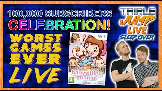 Worst Games Ever Live - Babysitting Mama [100K SUBS CELEBRATION]