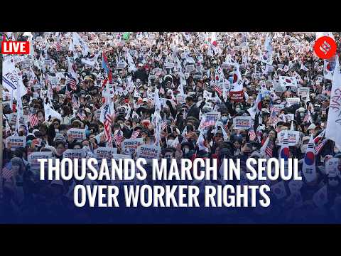 South Korean Workers Rally for Labour Rights on May Day | Live