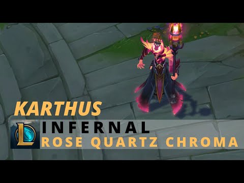 Infernal Karthus Rose Quartz Chroma - League Of Legends