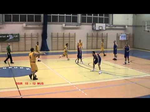 OZKosz Cz-wa Liga Okręgowa 2011/2012 27.02.12 OSiR Kłobuck - UKS MUSTAF Częstochowa  1 kwarta