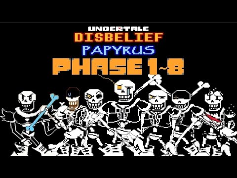 disbelief papyrus phase 1-8 fight (불신 파피루스 페이지 1-8)