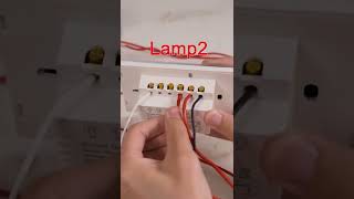 Wire a MEOS 4 Gang Switch to Control 4 Lamps by One Switch Only(Neutral Wire Needed)