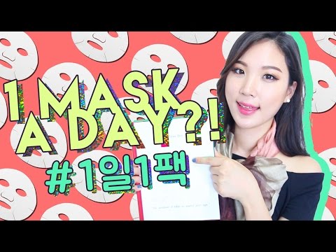 TOP 5 Korean Sheet Masks, 1 Mask A Day Tips & Tricks Video
