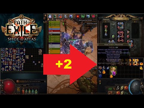 [Poe 3.17] Crafting +2 Convoking Wand in Archnemesis League Siege of the Atlas - 952