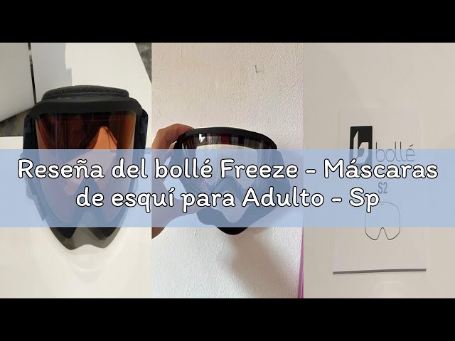 Vídeo relacionado con bollé - FREEZE, gafas de esquí negras opacas, Grigio Cat 3 vermellón, gafas protectoras para la nieve, Adulto Unisex, M