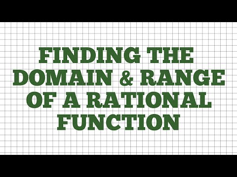 find domain and range of a rational function