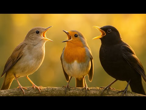 Relaxing Bird Sounds for Sleep, Focus & Calm | Morning Birds Singing with No Music
