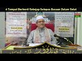 AAM 2022 4 Tempat Berhenti Sekejap Selepas Bacaan Dalam Solat Petikan Al Azkar Siri 21