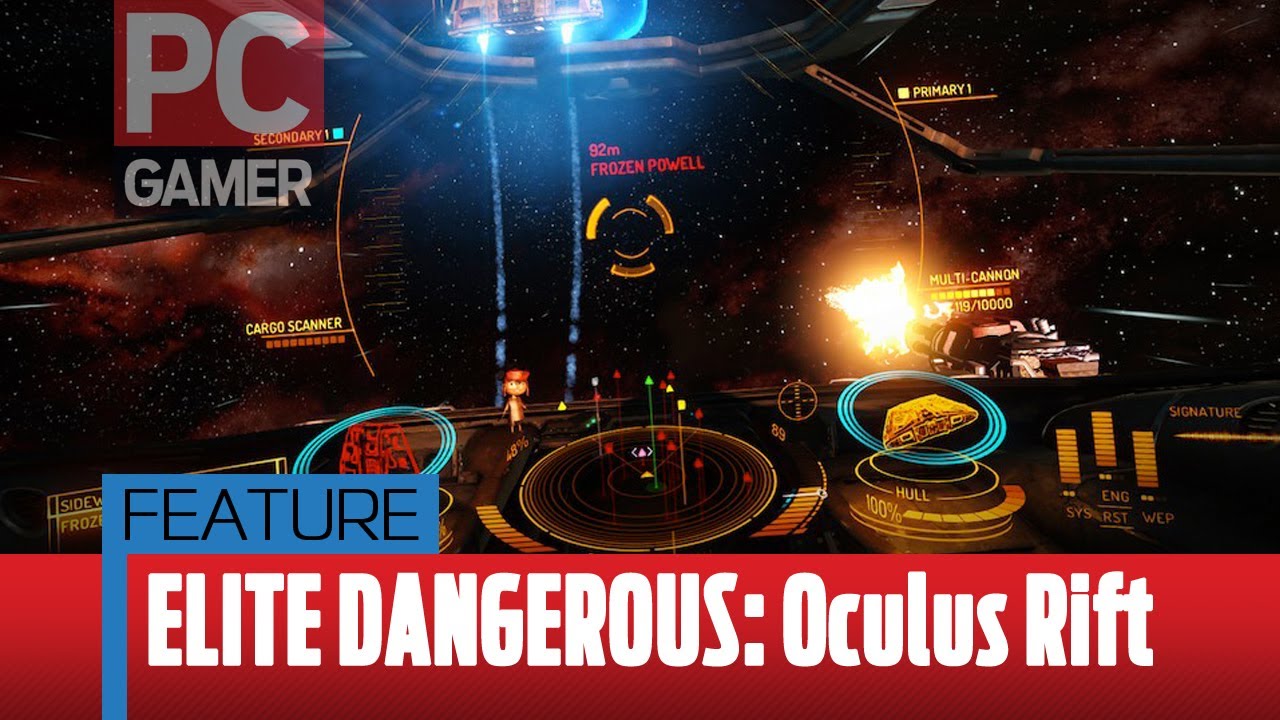 PC Gamer - Elite: Dangerous Oculus Rift impressions - YouTube