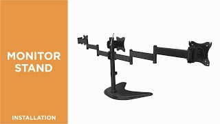 How to Install Economy Freestanding Monitor Stand-LDT07-T036