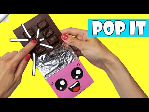 DIY POP IT fidget toy Easy paper craft Moving PAPER TOYS PAPER TOYS antistress