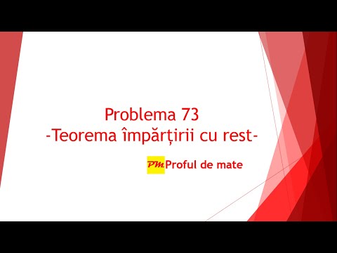 Problema 73: Teorema împărțirii cu rest #profuldemate #teme #matematica #scoala