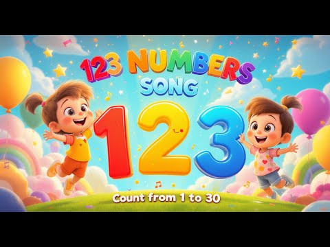 123 Numbers Song 🎵 | Count from 1 to 30 with Fun! | Educational Counting Song for Kids