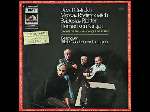 Beethoven: Triple Concerto in C Major, Op. 56 - David Oistrakh, Rostropovich, Richter & Karajan