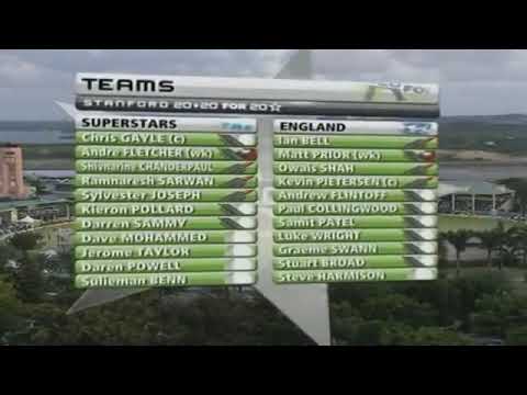 20 million dollar cricket match. England vs West Indies.