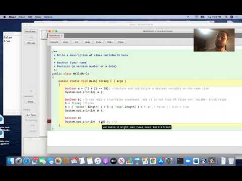 Java Programming Lesson 9 Boolean Variables