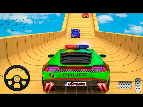 US Police Car Stunt Games 2023 - Impossible Car Racing Simulator 2023 - Android GamePlay #1