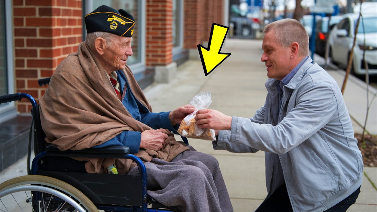 A man bought food for a homeless veteran. The next day something amazing happened!