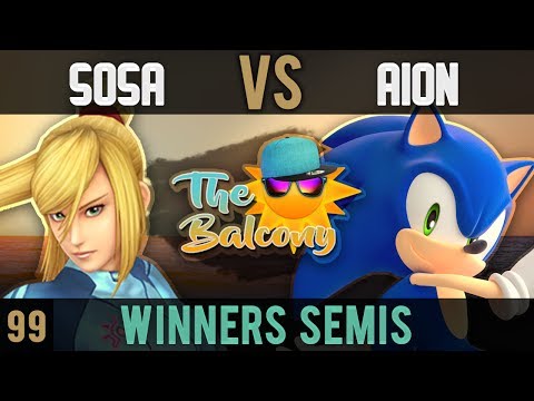 Melee @ the Balcony 99 - Winners Semis ft. TB|Aion (Sonic) VS R3|Sosa (ZSS)
