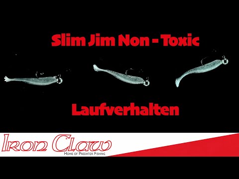 Виброхвост IRON CLAW Moby Softbaits SLIM JIM UV Non Toxic / 16cm / Dirty Carrot