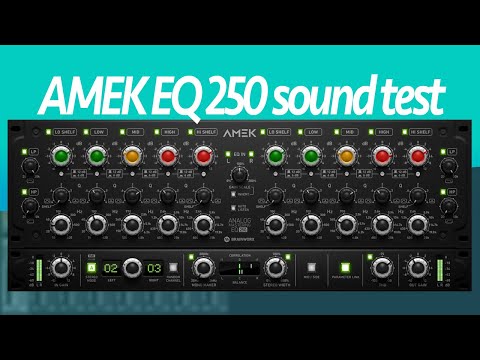 AMEK EQ 250 plugin sound test