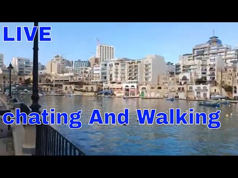 Walking Live between St julians and Sliema