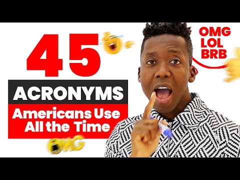 OMG, LOL, BRB, etc: 45 Acronymes que les Américains Adorent !