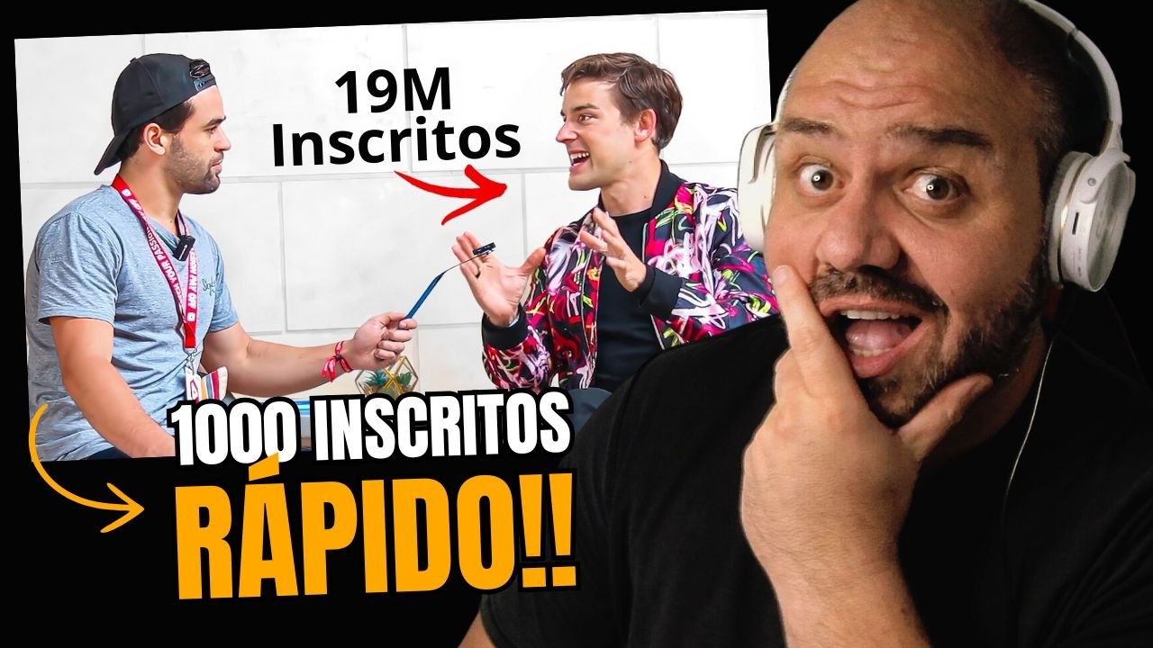 ESQUECE, VOCÊ NÃO VAI TER 1000 INSCRITOS! ELE ENTREVISTOU OS MAIORES YOUTUBERS DO MUNDO E...