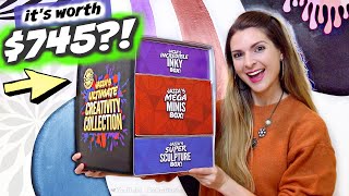 THE BIGGEST ART BOX EVER?! Unboxing Jazza's Ultimate Creativity Collection - (Much Art Stuff. Wow.)
