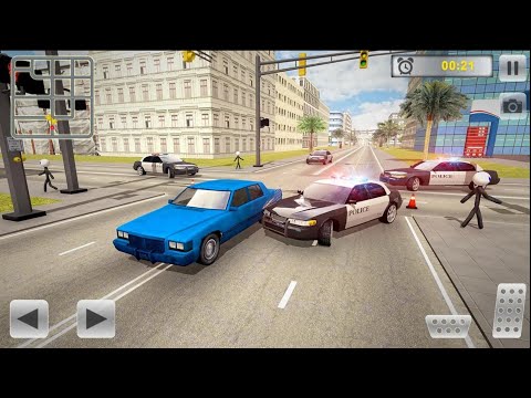 Transport Stickman Prisoner Police Car Chase I Kid Funny Games Play I Android I#4