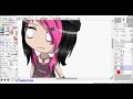 speed paint emo girl chibi paint tool sai 