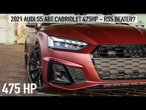 RS5 BEATER? 2021 AUDI S5 ABT CABRIOLET 475HP V6T - DROP TOP WITH AWESOME SOUNDS - IN DETAIL