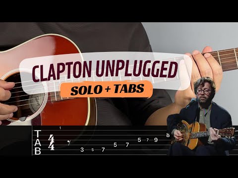 Eric Clapton - Nobody Knows You When You're Down and Out solo | Guitar Lesson with Tabs