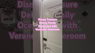 Disney Treasure Room 6610 Tour | Deluxe Family Oceanview Verandah (Aladdin Stateroom)