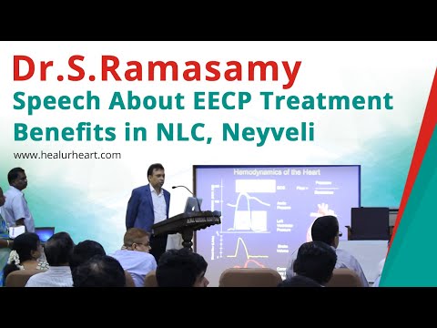 Dr.Ramasamy speech about EECP treatment benefits in NLC, Neyveli