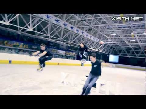 XISTH - Crystallize ( Freestyle Ice Skating / Xtreme Ice Skating ) Highjump & ramps on ice !!!