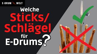 Video thumbnail for Welche Sticks/Schlägel für E-Drums? | E-Drum Welt Ratgeber by E-Drum Welt