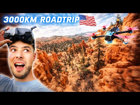 3000km Roadtrip durch die USA: Der erste FPV Flug ist krass! 🇺🇸