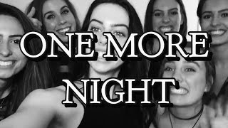 One More Night - Cimorelli (lyrics)