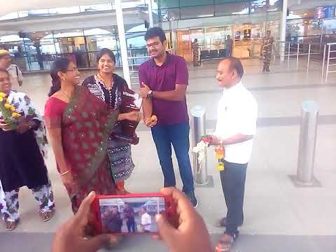 National Premier Chess Champion-2017 Grand Master MR Lalith Babu Grand Welcome at Vijayawada Airport
