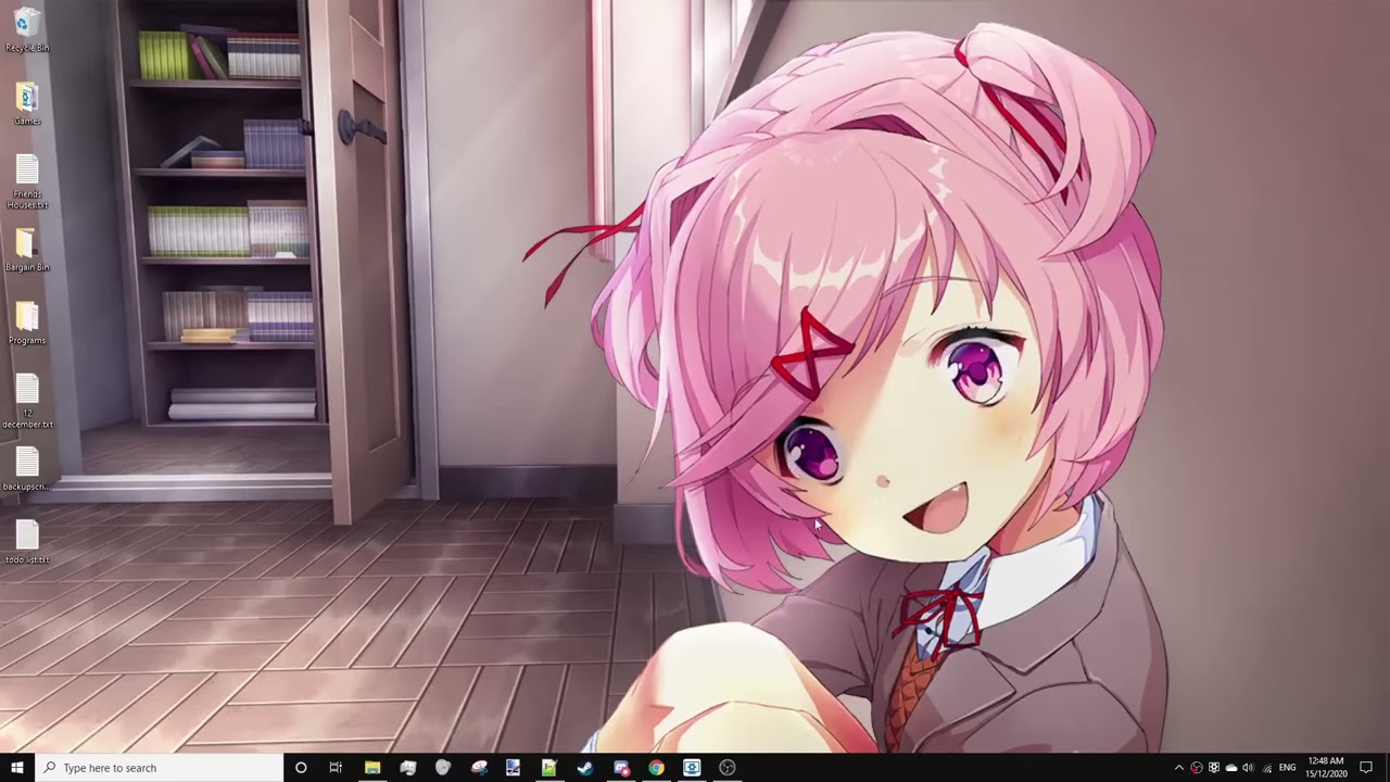 Animated Natsuki Wallpaper DDLC