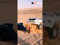 Jeep vs Toyota Prado drag race in desert#shorts