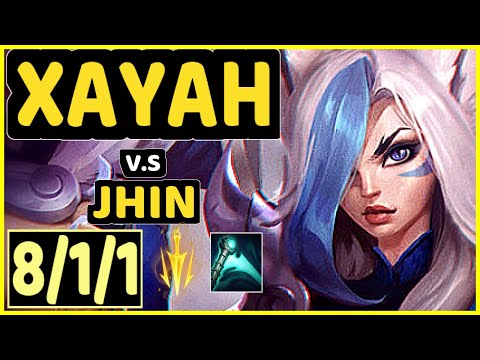 CéOS (XAYAH) vs JHIN - 8/1/1 KDA BOTTOM ADC CHALLENGER GAMEPLAY - BR