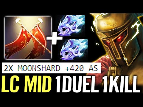 🔥 WTF LC MID 2x Moonshard — 1DUEL 1KILL +420 AS Max Speed Legion Commander Dota 2 Pro