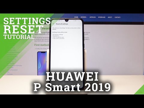 Reset Settings in HUAWEI P Smart 2019 - Reset Default Configuration